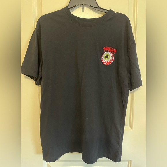 Mishka "Engineered To Destroy" Black T-Shirt With Biker Skull Graphic Size Large - Picture 6 of 16